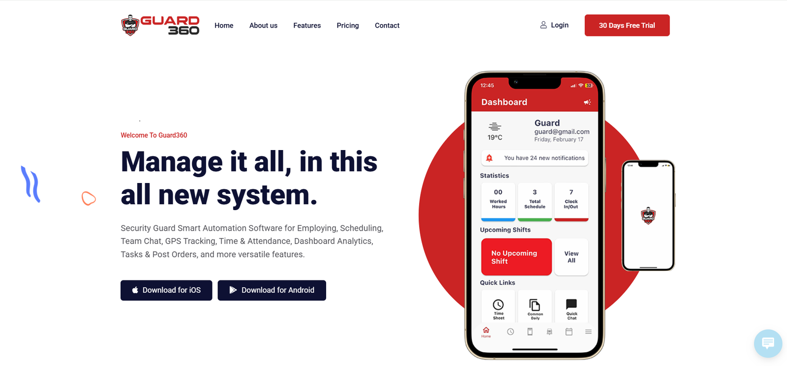 CRM management system project preview